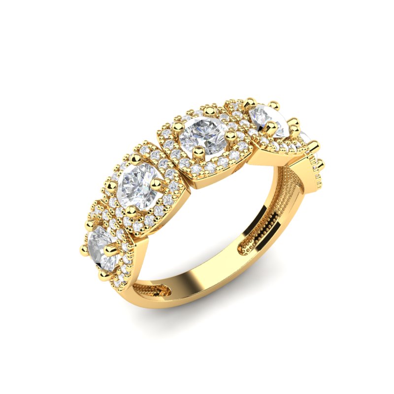 Zlatni prsten sa krupnim cikronima