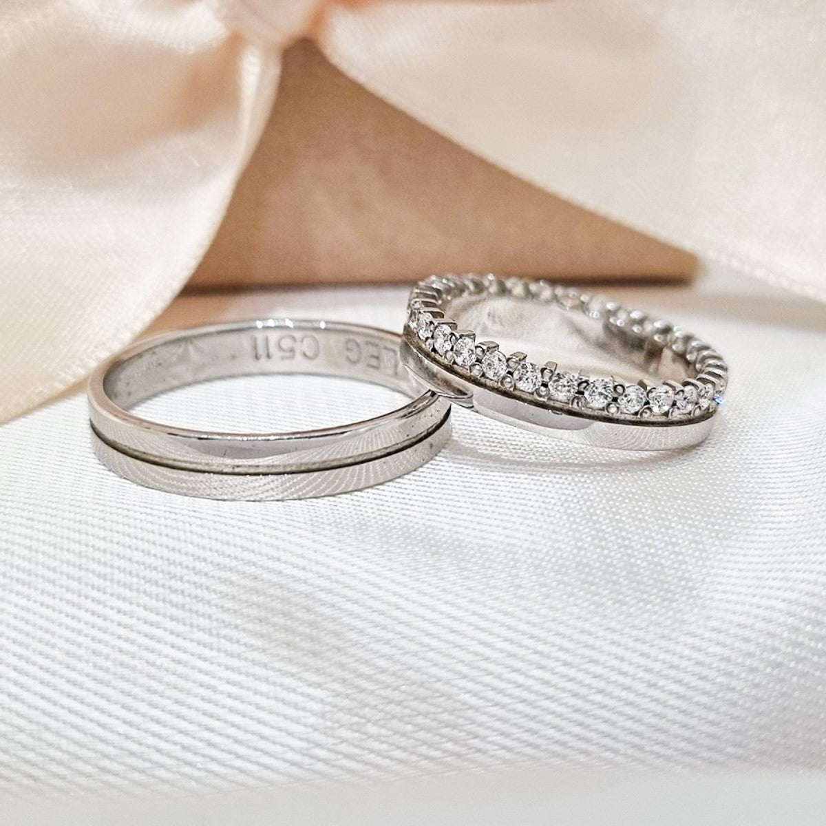 Burme belo zlato - uske sa linijom