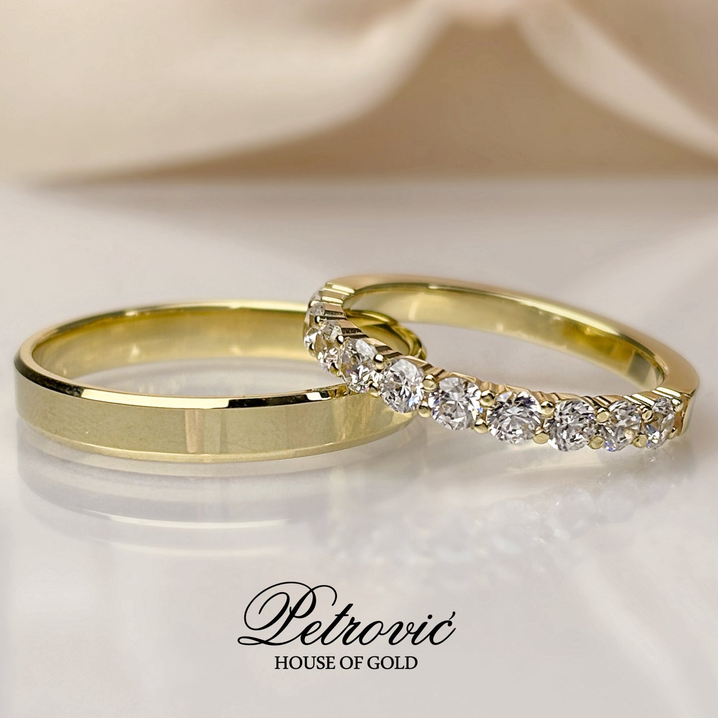 Burme žuto zlato - klasik sa cirkonima L19